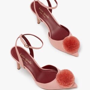 NIB Kate Spade Amour Pom Pumps in Dancer Pink!